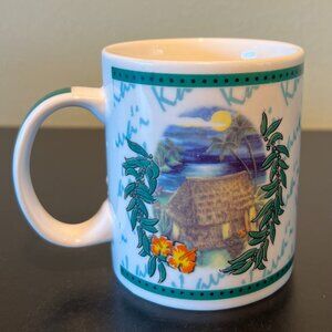 Vintage HILO HATTIE  Kauaʻi Ceramic Mug ~ The Store of Hawaii ~ Island Heritage